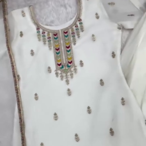 Royal White Grace – Festive Ready Suit
